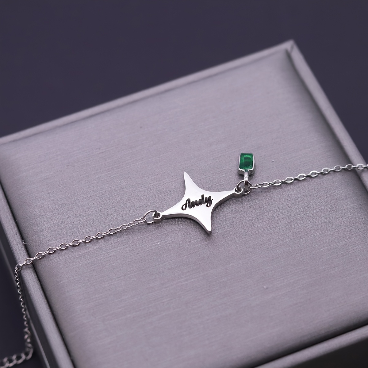 Personalized Shooting Star Name Bracelet, Custom Celestial Gift